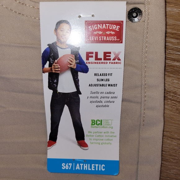 Signature by Levi Strauss 10353 Boys Relaxed Fit Slim Leg S67 Athletic Size 12 - Picture 2 of 8